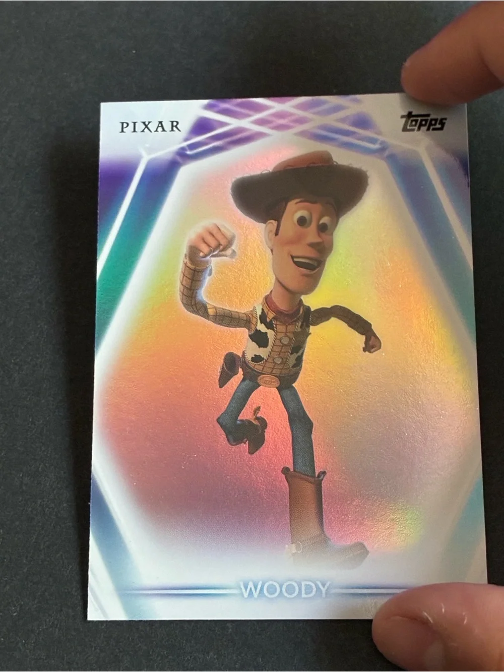 2026 Topps Disney Neon Woody #32 Refractor Toy Story Card